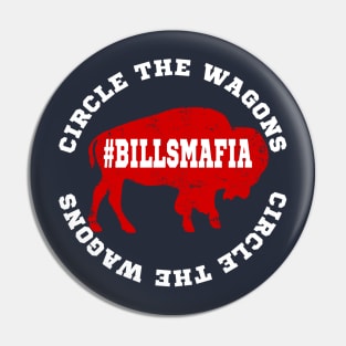 Buffalo Football Circle the Wagons Buffalo Football Pin