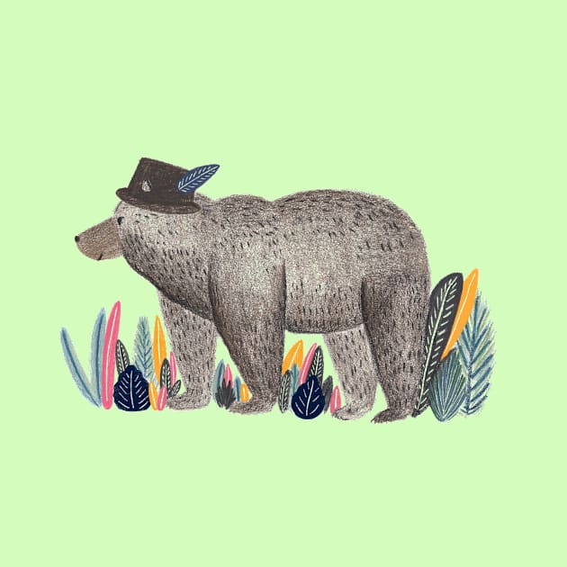 Wondering Bear by Katie Walker Studio