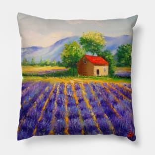 Lavender field Pillow