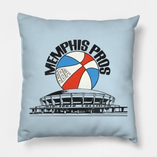 Defunct Memphis Pros Arena Basketball Pillow