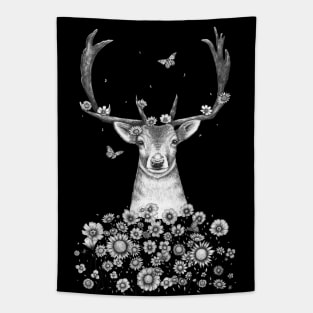 Deer in flowers Tapestry