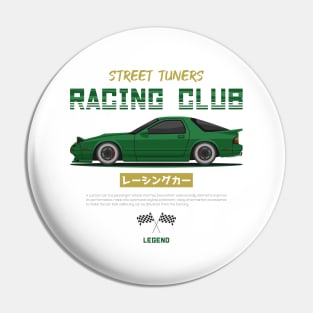 Midnight Racer Green FC3S RX7 JDM Pin