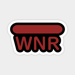 Wiener Sausage "WNR" Minimalist Food Magnet