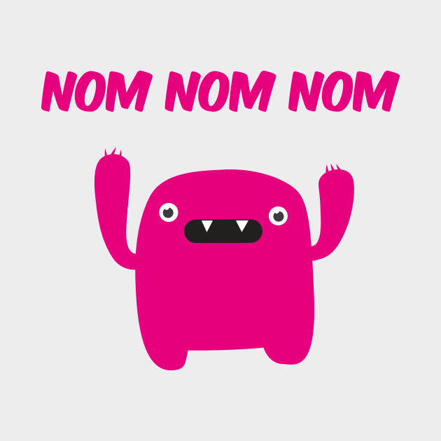 Funny & Cute Om nom nom nom - Monster by badbugs