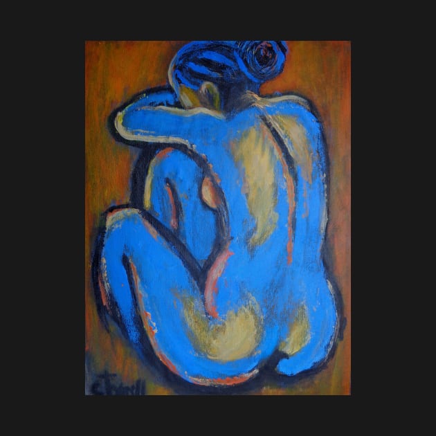 Blue Back 1 - Female Nude by CarmenT