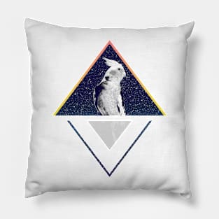 Modern Design Space Cockatiel Pillow