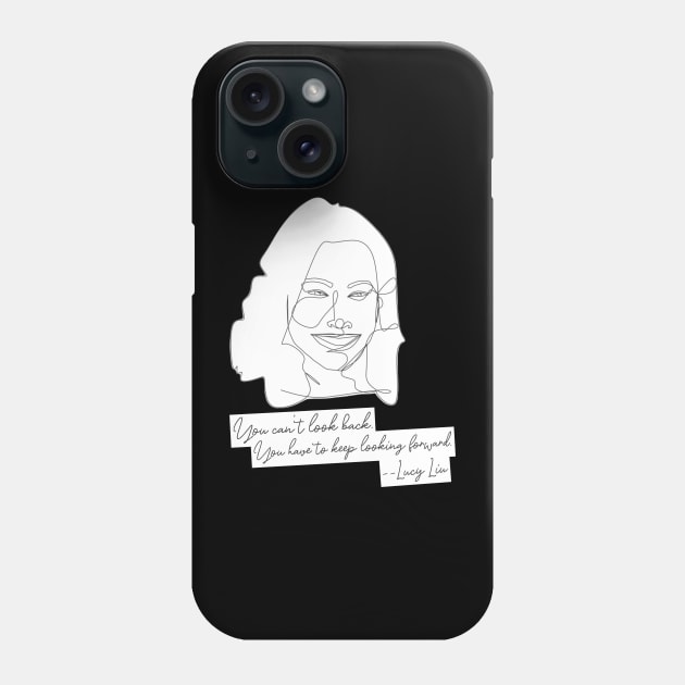 Lucy Liu Line Art Phone Case by LiunaticFringe