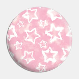 Light Pink Tie Dye Stars Pin