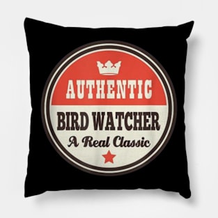 Vintage Bird Watcher Pillow