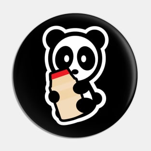 Panda Yogurt Drink Bambu Brand Bear Asian Food Snack Animal Sweet Dessert Pin