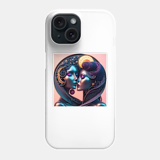 Sun and Moon Kissing Phone Case