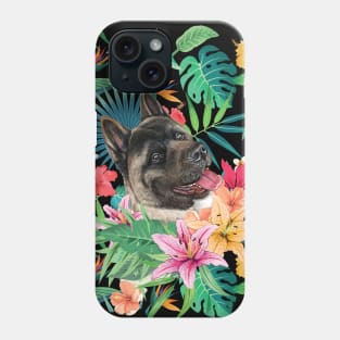 Tropical Pinto American Akita Phone Case