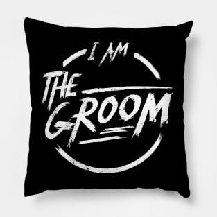 I am the groom I Funny Bacherlor Stag Do party design Pillow