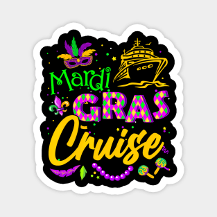 Mardi Gras Cruise Squad 2024 Matching Group Family Vacation Magnet