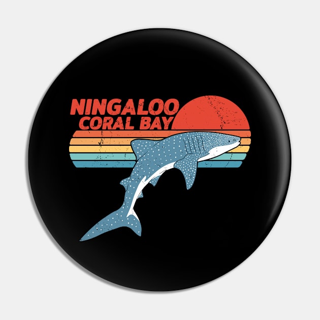 Ningaloo Coral Bay Whale Shark Pin by NicGrayTees