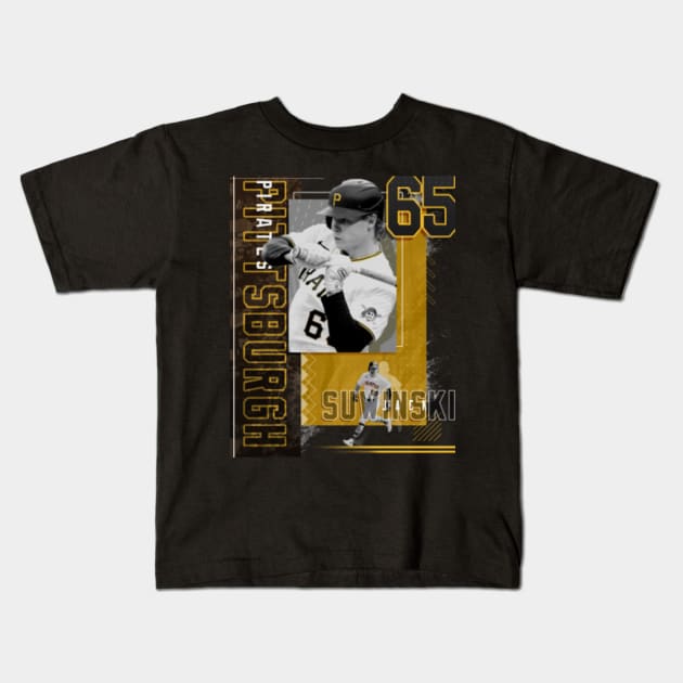 Rinkha Jack Suwinski Baseball Paper Poster Pirates 2 Kids T-Shirt