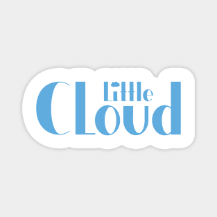 Little Cloud Logo Blue Magnet