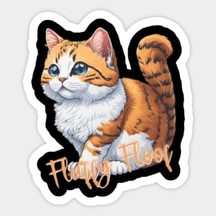 Fluffy Floof Kitten Stickers for Sale