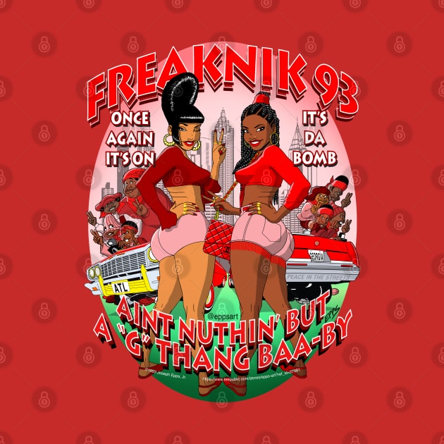 Freaknik 1993 G Thang Red Colorway by Epps Art