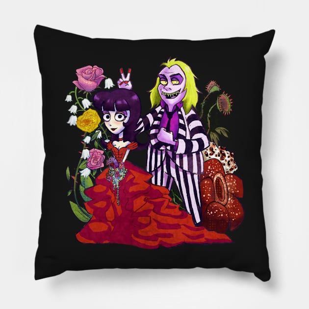 Beetlejuice Pillow by fmidgleystrand