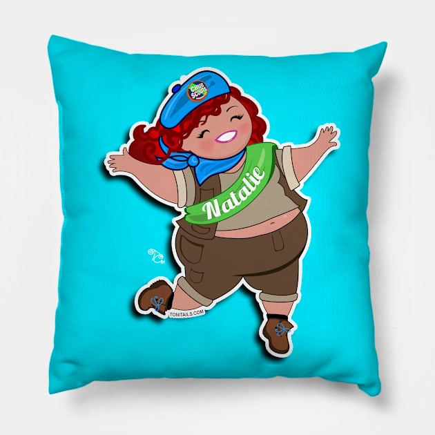 Chub Scout Natalie Pillow by ChuBee Tees