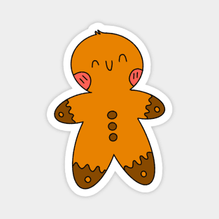 Cute gingerbread man Christmas Magnet