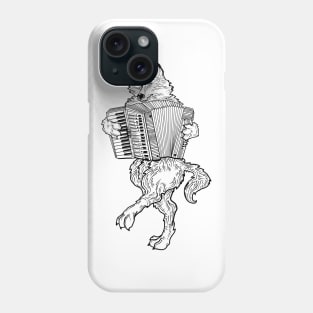 SEEMBO Wolf Playing Accordion Accordionist Musician Fun Band Phone Case