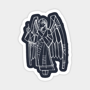 Angel ink vector illustration Magnet