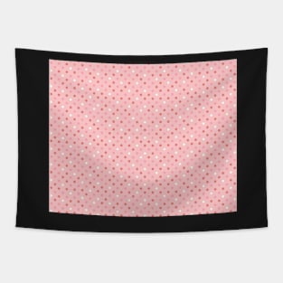 Pink White Red Polka Dots Cute Tapestry