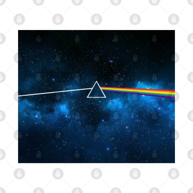 Pink Floyd Dark Side of the Moon Space Blue by Irla