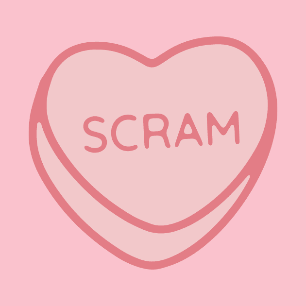 Pink Candy Conversation Heart Scram by maura41