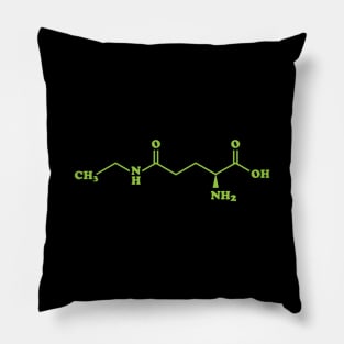 Tea Theanine Molecule Chemical Formula Pillow