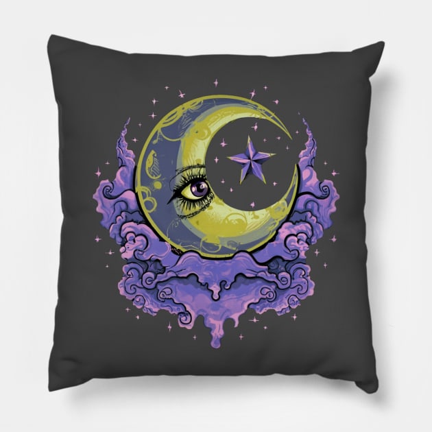Crescent Moon Pillow by Jason's Finery