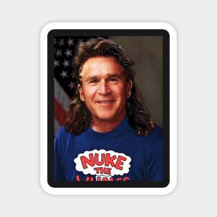 George W Bush rules 43rd US president mullet Magnet