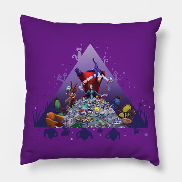 Tea Party Pillow by bricesondennis