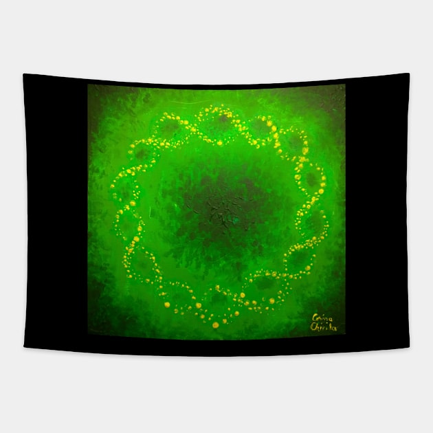 bacterian chromosome painting Tapestry by CORinAZONe