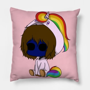 creepypasta unicorn (eyeless jack) Pillow