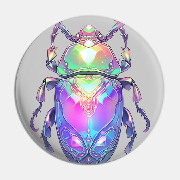 Cute Opal Beetle Pin by DarkSideRunners