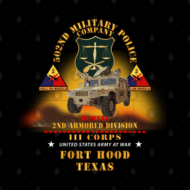 502nd Military Police Co - 2nd Armored Division - Ft Hood, TX - Humvee  w Fire X 300 by twix123844