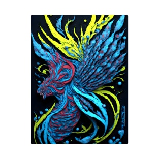 Abstract Colorful Phoenix Bird T-Shirt