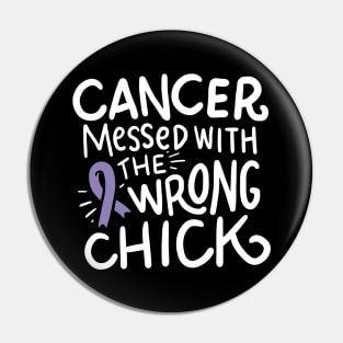 Cancer Survivor Fighter Chemo Lavender Ribbon Pin