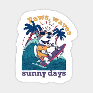 Dog surf 96002 Magnet