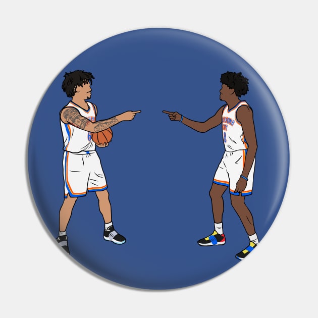 Jaylin Williams and Jalen Williams Twins Pin by rattraptees