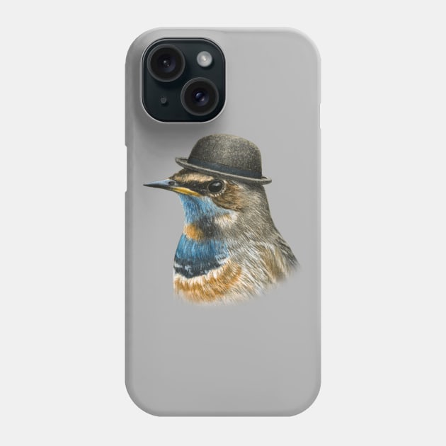 Bluethroat Phone Case by Mikhail Vedernikov