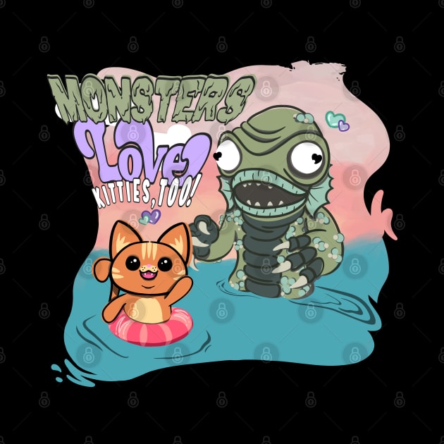 Monsters Love Kitties, too! - Gilly by ShadowCatCreationsCo