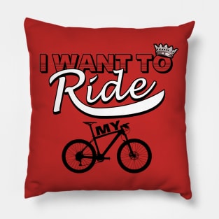 Bicycle Cycling Queen Freddie Mercury Meme Gift For Cyclist Pillow