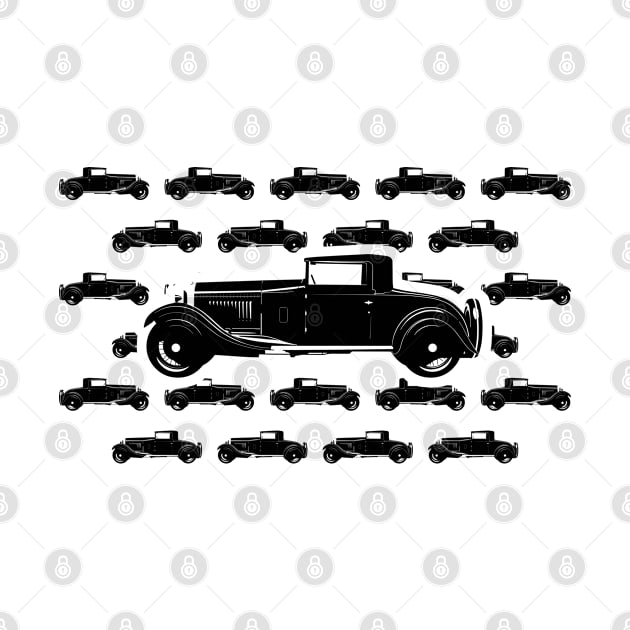 Retro Car Seamless Pattern by DesignWood Atelier