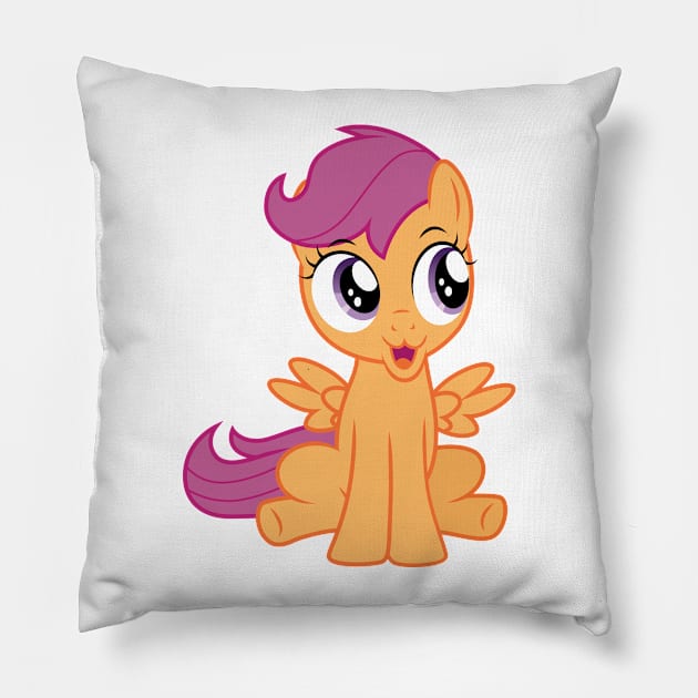 Excited Scootaloo Pillow by CloudyGlow