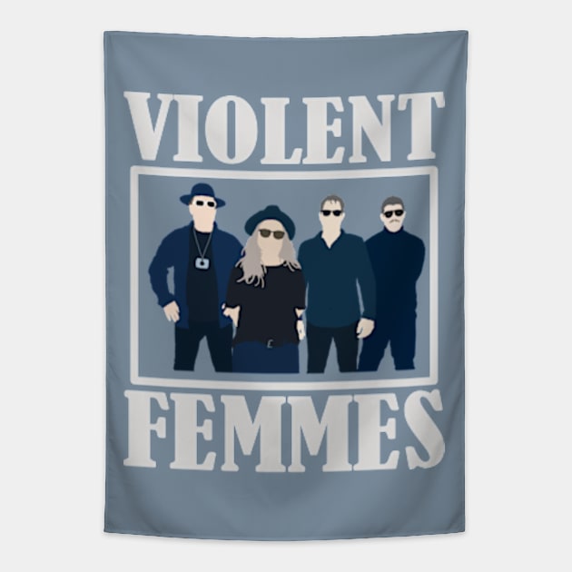 Violent Femmes Silhouette A3 Tapestry by Vatar