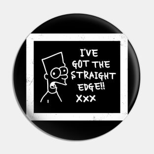 Funny Parody I've Got The Straight Edge Aesthetics Streetwear Pin